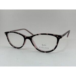 Solo Collection - SOLO 593 PINK 50-16-135 Oval Eyeglass Frames